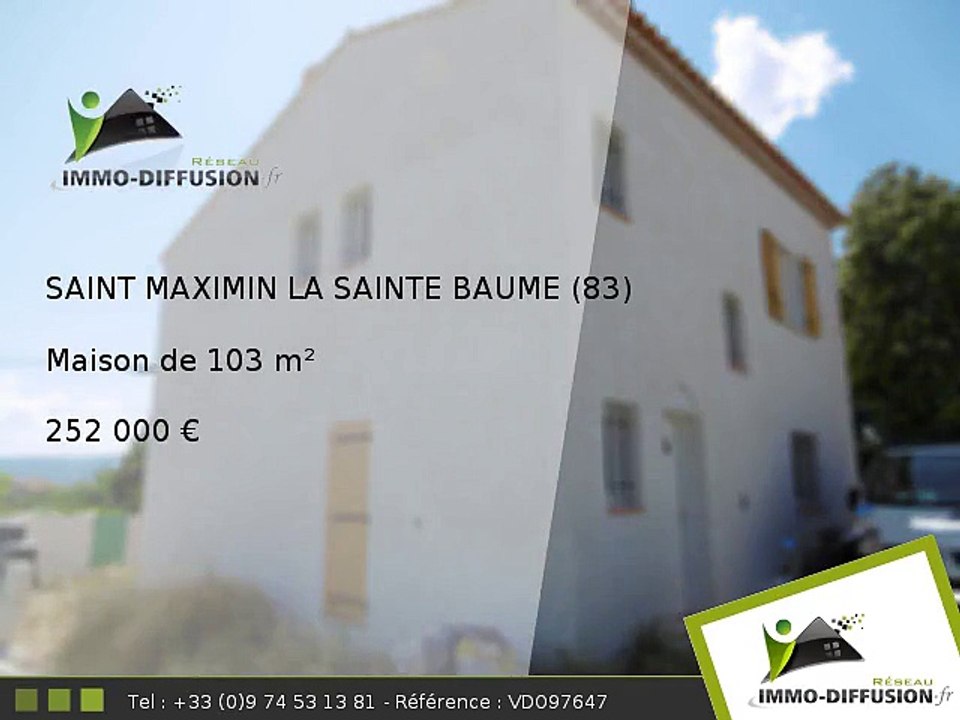 Maison A vendre Saint maximin la sainte baume 103m2 + Jardin 230m2
