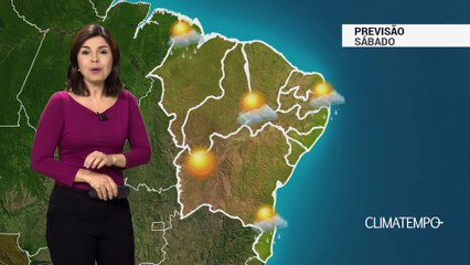 Previsão Nordeste – Litoral norte com menos chuva