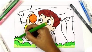 Chhota Bheem Coloring page | Coloring Chhota Bheem cartoon | Coloring Book for Kids | Kids Colouring