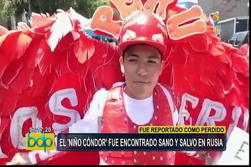 ‘Niño Cóndor’ fue encontrado en Rusia tras ser reportado como desaparecido