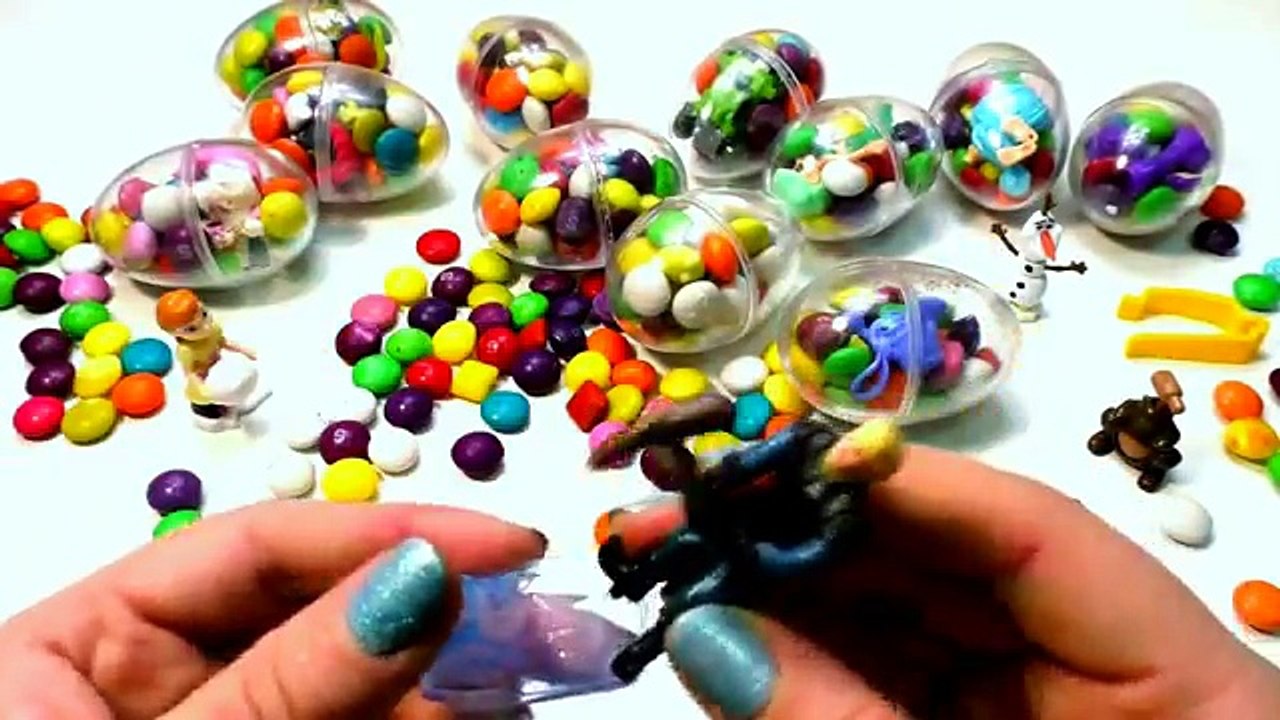 Toys Kinder Surprise Candi Disney Princess Cars Toy Dog Snowman Frozen Anna Olaf Kids Rhymes Family