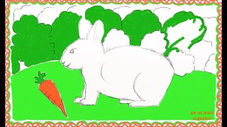 Drawing a simple rabbit | How to draw a rabbit | Drawing for kids