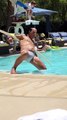 Man Puts on Show in Vegas Pool