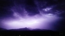 Captivating Lightning Storm Across Night Sky