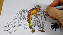Coloring Pages Ben 10 Upgrade Eye Guy Armodrillo - Coloring Videos Ben 10 Coloring Book 2018