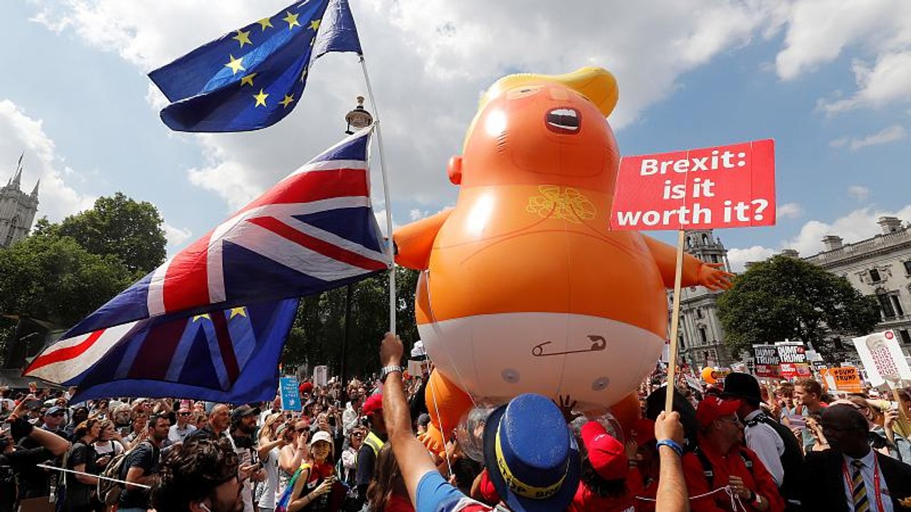 Marée humaine contre Trump à Londres