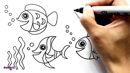 Sea Animals Coloring Pages for Kids & Cute Coloring Book for Children