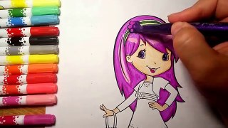 Coloring Raspberry Torte - Strawberry Shortcake Coloring Page for Girl | Art For Kids