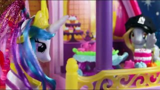 My Little Pony Canterlot Castle with Princess Celestia & Spike! MLP Huge Playset Toy Review