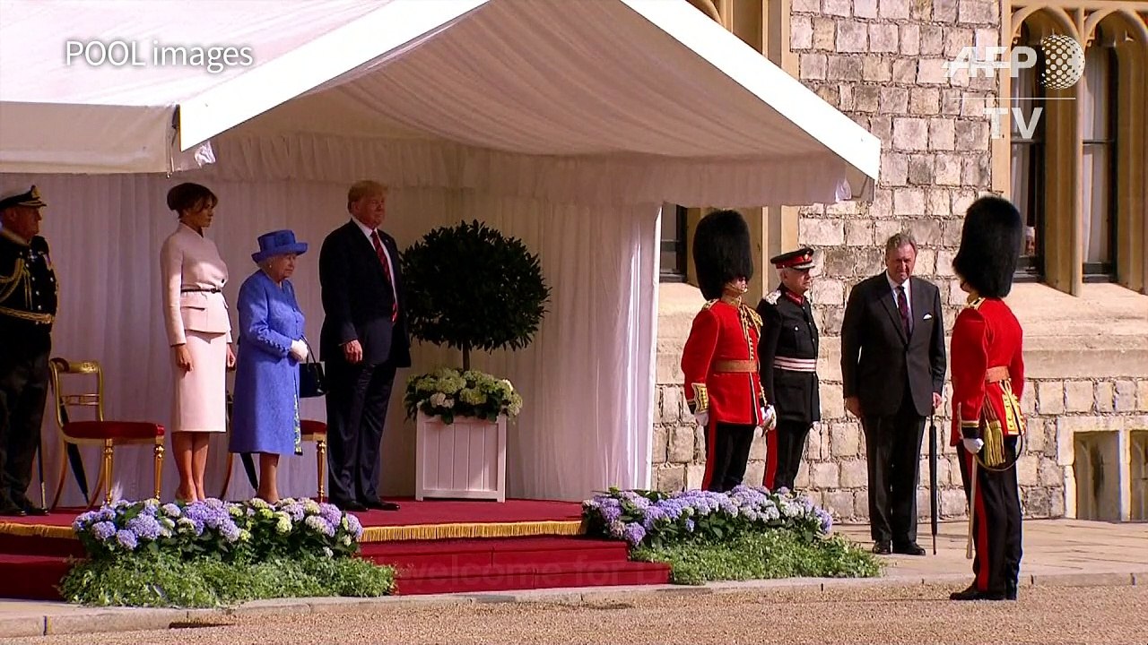 The Queen welcomes Trump to Windsor Castle