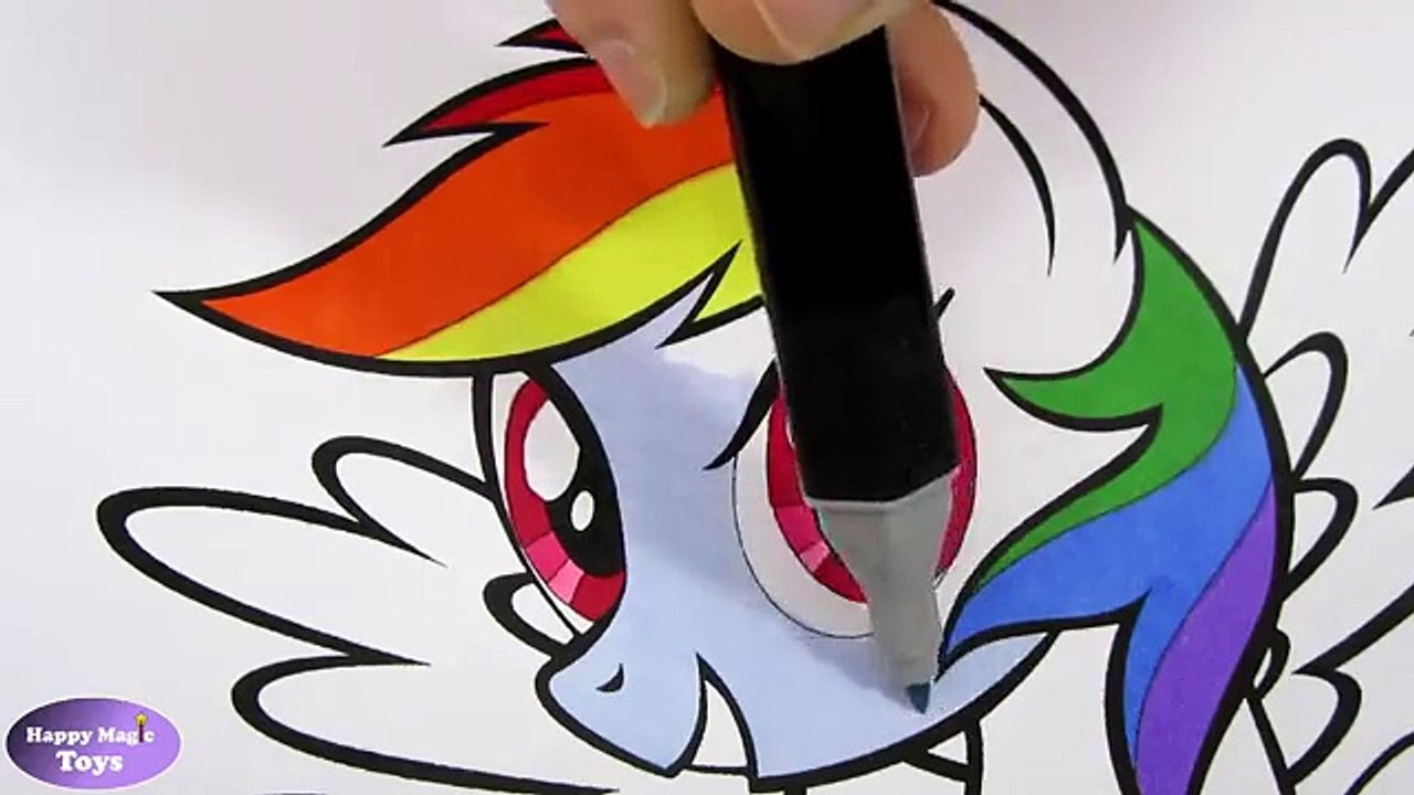 MLP Coloring Book Compilation Rainbow Dash Rarity Applejack My Little Pony Coloring Page MLPFiM