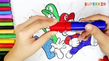 Mario and Luigi coloring pages - Super Mario and Luigi for Kids