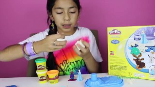 Tuesday Play Doh Frozen Sparkle Snow Dome With Elsa Anna Olaf and Sven
