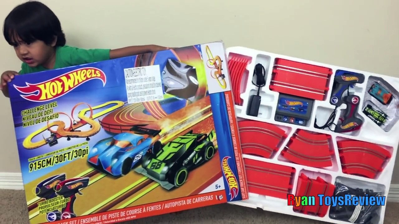 Hot Wheels Slot Car Track Set Big Electric Challenge Level 5 Toy Play Boys Girl 