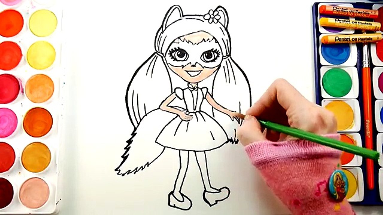 How to Draw Enchantimals | Meet Felicity Fox Coloring Page for Girls