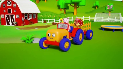 Wheels On The Bus | Songs For Childrens | 3D Color Bus For Kids by Farmees