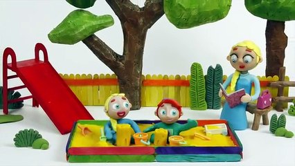 BABY HULK DOES KARATE ❤ Frozen Elsa Play Doh Cartoons & Stop Motion Movies