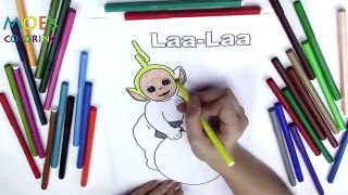 Teletubby laa laa Coloring page new New HD Video for Kids