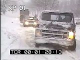Cars Sliding On Icy Roads - Police Car Stuck In Snow - Best Shot Footage - Stock Footage