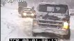 Cars Sliding On Icy Roads - Police Car Stuck In Snow - Best Shot Footage - Stock Footage