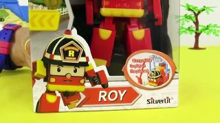 Robocar Poli toys. Fire truck Roy.