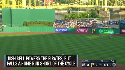 Josh Bell Goes 4-4 in the Pirates' Win