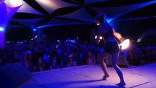 Spark Fire @ Fractal Planet with Opiou - Burningman 2013 - Fire Candles and Doublestaffs 60fps h264
