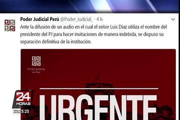 Asesor de Duberlí Rodríguez fue separado del Poder Judicial tras difusión de audio