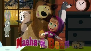 Masha et Michka en Français Chanson pour enfants cinq petit singe saute sur le lit
