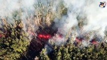 Residents flee for their lives on Hawaii's Big Island as lava bubbles through streets