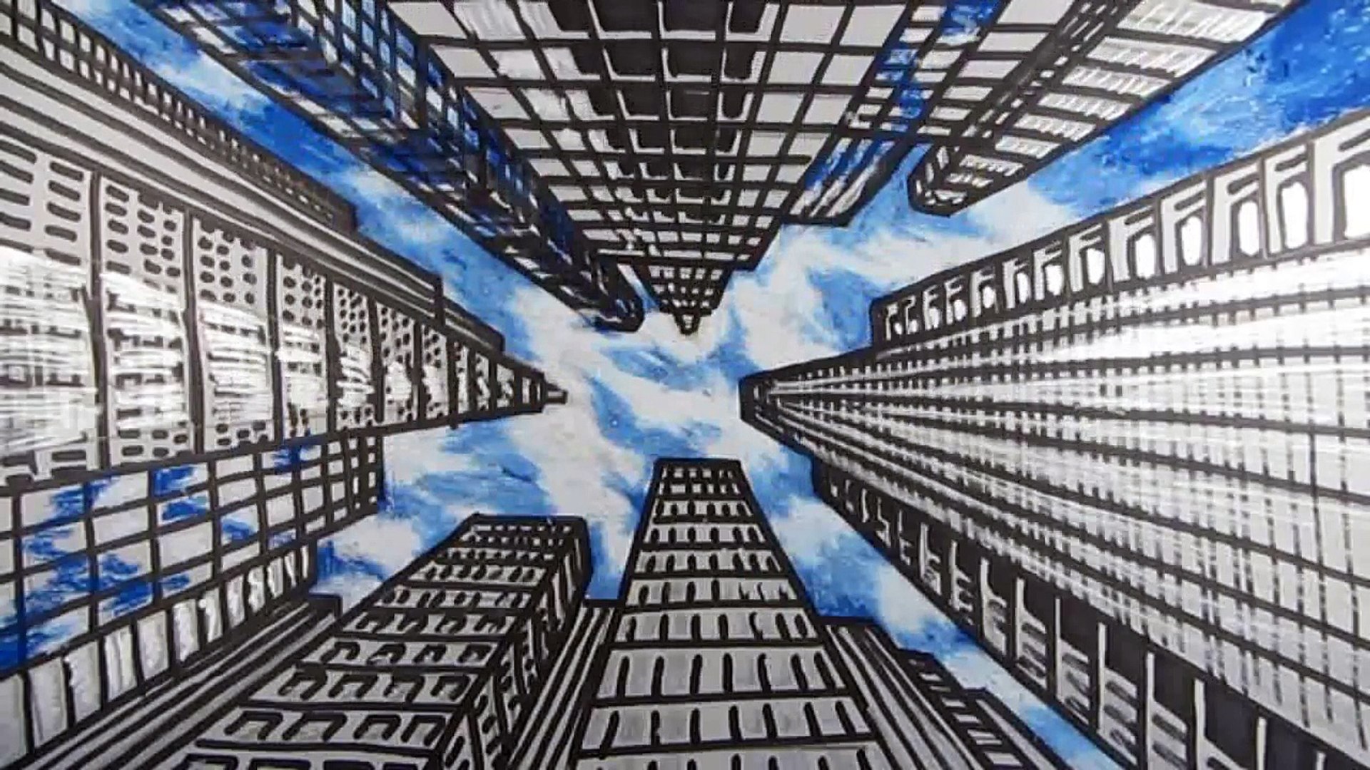 Comment Dessiner Une Ville Avec Une Perspective Dramatique Etape Par Etape Video Dailymotion