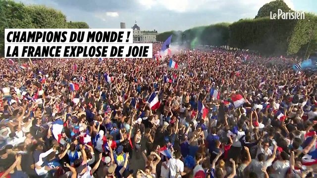 On est champions du monde ! : la France explose de joie au coup de sifflet final