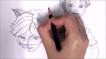 Adrien Agreste & Cat Noir from Miraculous Ladybug - Drawing Ep45