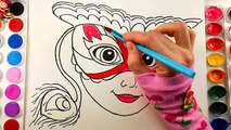 Colouring for Kids Princess Mask Coloring Pages Accessories for Girls Learning How to Draw and Paint
