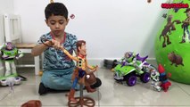Toy Story GIANT Surprise Egg Opening! Unboxing Buzz Lightyear & Woody Toys | Kiddyzuzaa