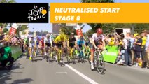 Départ fictif / Neutralised start - Étape 8 / Stage 8 - Tour de France 2018