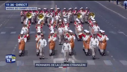 14-Juillet: ils sont les seuls à défiler à leur cadence, ce sont les pionniers de la Légion étrangère