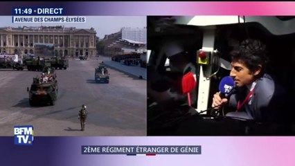 14-Juillet: "Une émotion immense" pour notre journaliste Thomas Misrachi à bord d'un véhicule ultra-mobile