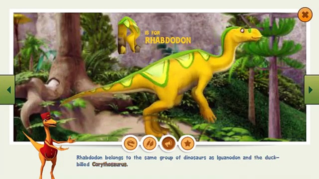 Dinosaur Train A to Z EP.5 - Dinosaur Fs - Educational App for Kids ...