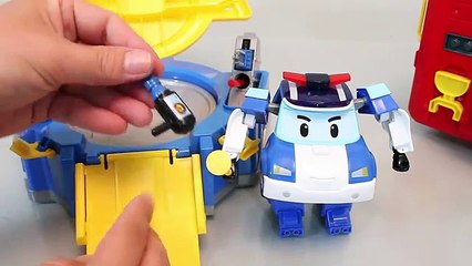 Robocar Poli Transformers Fire engine Police Car Playset Toys