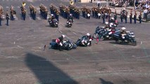Police motorcyclists collide during Bastille Day parade