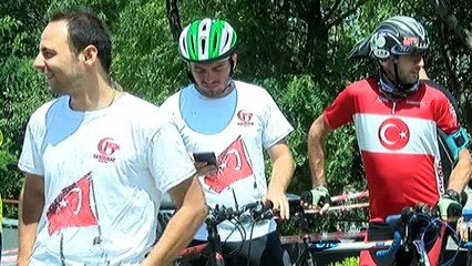 Abdullah Tayyip Olçok’u anmak için Üsküp’ten İstanbul’a pedal çevirdiler