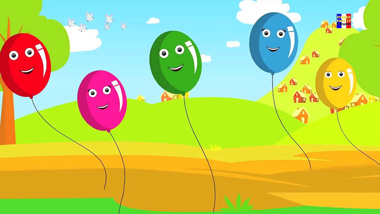Ballons Doigt Famille | Cartoon pour les enfants | Popular Comptine