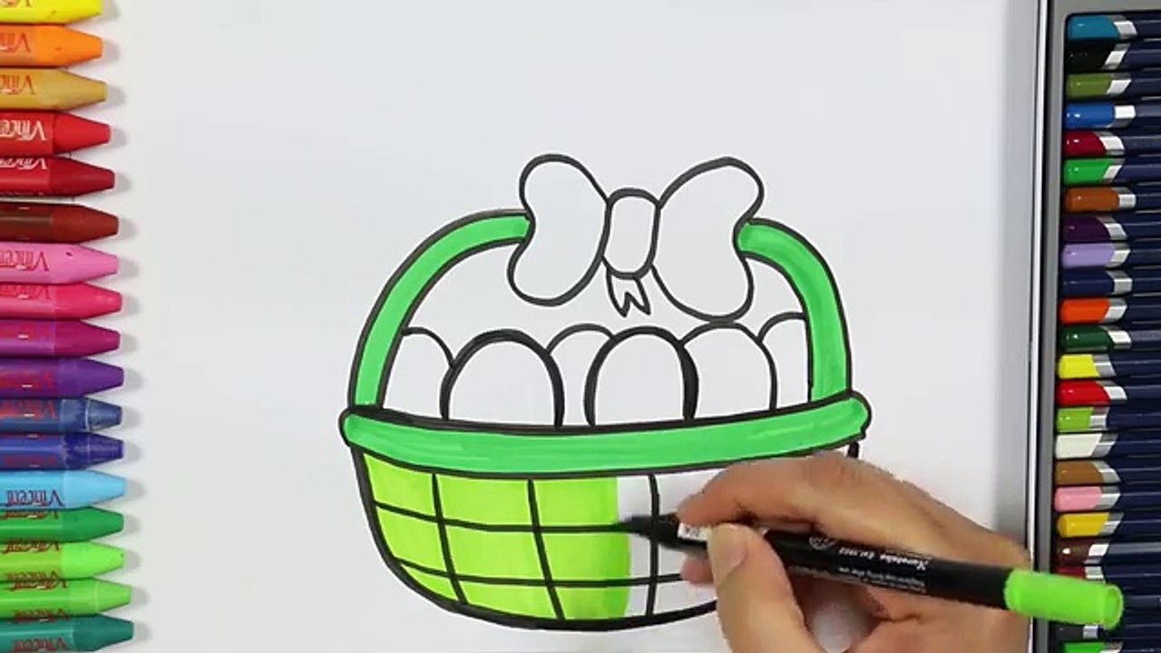 How to Draw an egg basket