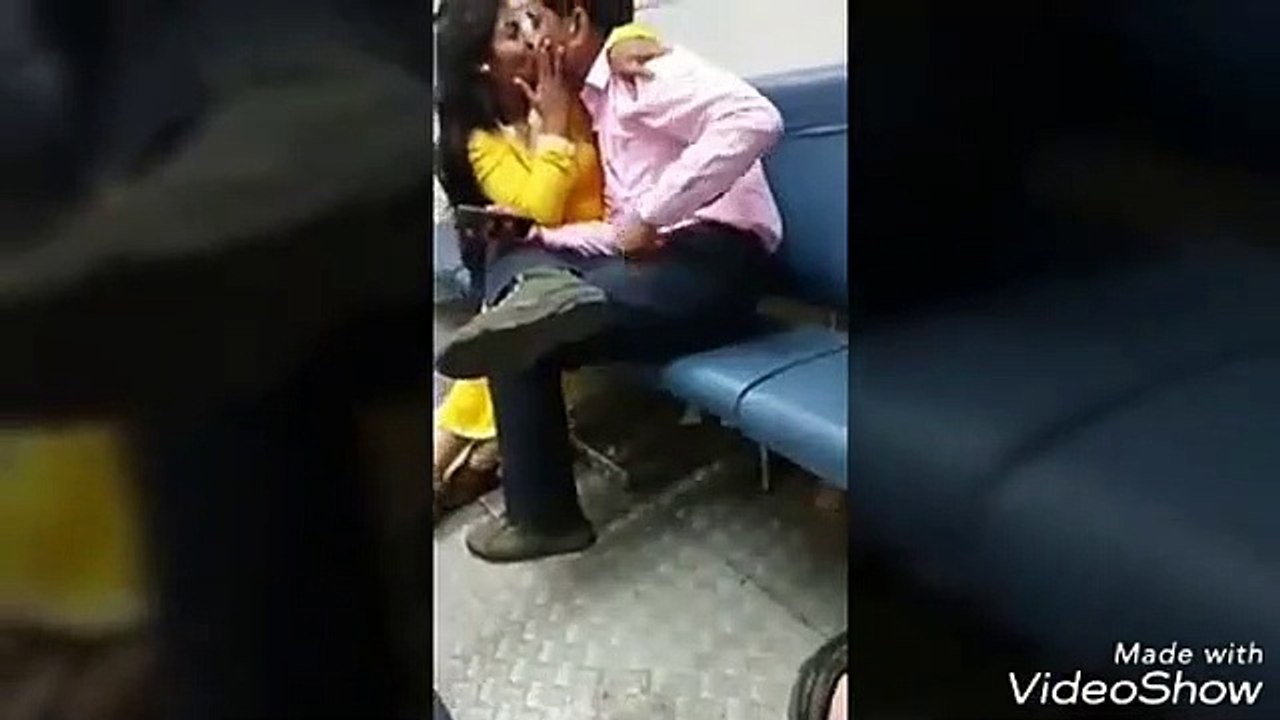 Sweet Couple Caught in Train