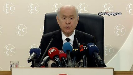 MHP Genel Başkanı Devlet Bahçeli'nin basın toplantısı