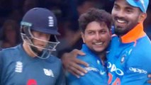 India Vs England 2nd ODI:  Kuldeep Yadav's traps Eoin Morgan for 53 | वनइंडिया हिंदी