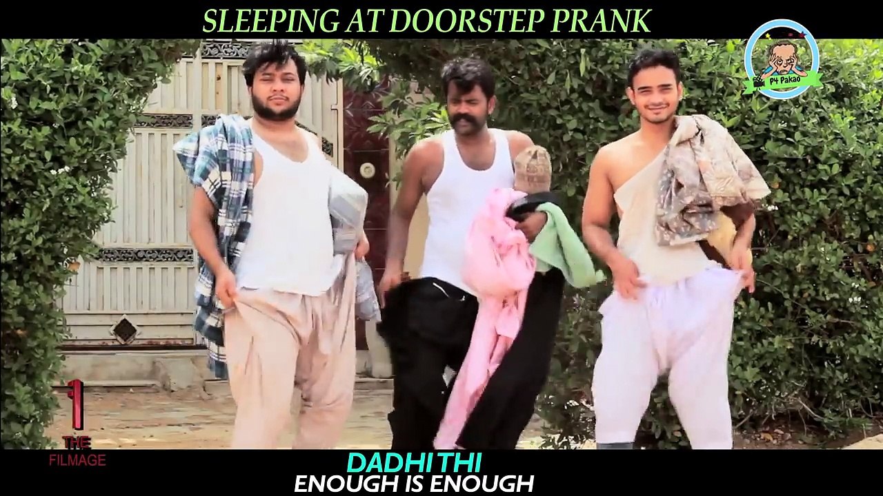 Prank video _ Sleeping At doorstep _ Funny Prank By Nadir Ali In .Funny prank , prank hindi , indian, comedy videos, hindi prank videos,Prank, Prank videos, funny videos , commedy video, laughing videos, masti videos, Indian prank, entertainment videos