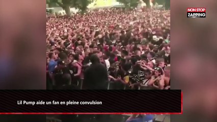 Le rappeur Lil Pump interrompt son concert pour aider un fan en pleine convulsion (Vidéo)