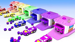 Colors for Children to Learn with Street Vehicles Coloring Station for Kids Learn Colors, Vehicles